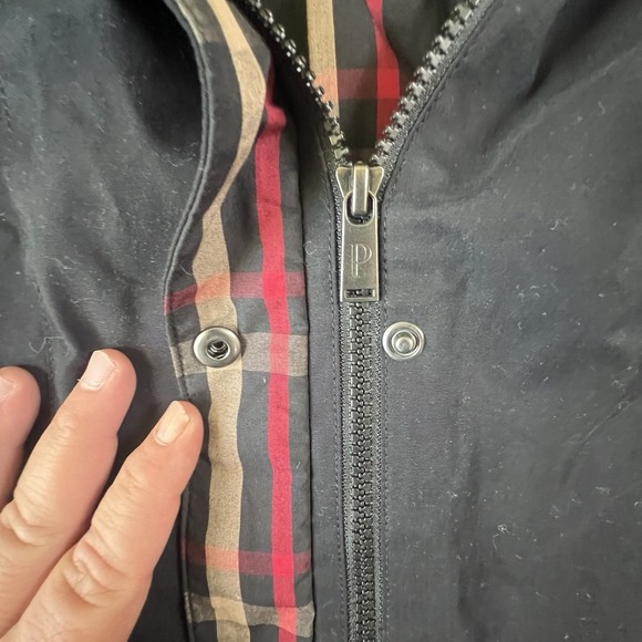 Pendleton Jacket Womens Medium Blk Water Resistant Rain Coat Plaid Liner 1328191 - Picture 5 of 16